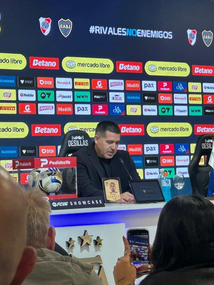 Conferencia Boca River LPF Riquelme Di Carlo Paredes Tapia