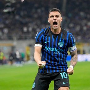 El regreso ideal: Lautaro tardó menos de un minuto en volver al gol y clavó un doblete contra la Roma