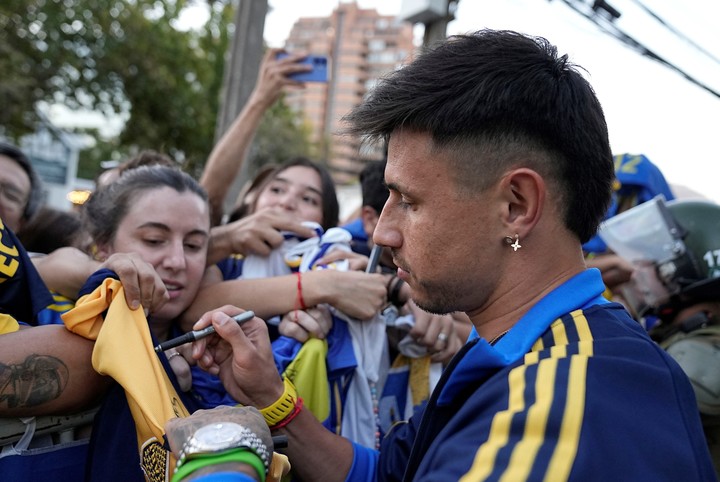 Adam Bareiro, la esperanza del gol en Chile. (Prensa Boca)