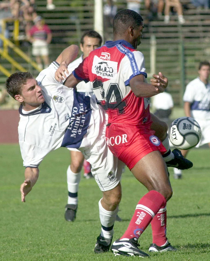 Leandro Cufre cuando jugaba en Gimnasia.