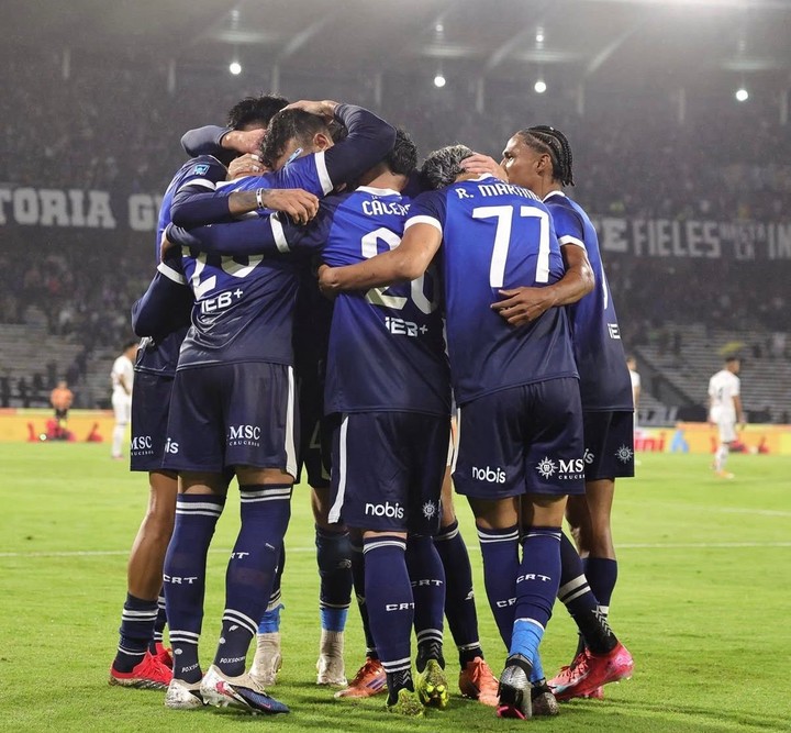 El festejo del 1 a 0 del equipo de Carlos Tevez (Foto: Prensa Talleres).
