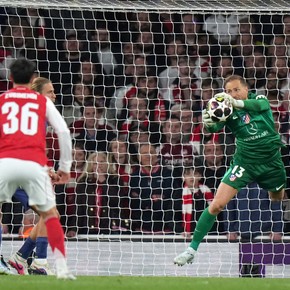 El palito del arquero del Atlético de Madrid al planteo de Simeone:  "Siempre empezamos a jugar cuando nos meten un gol"