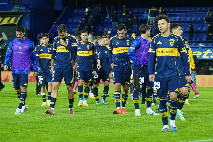 Boca tras la eliminación del Apertura (Foto Juano Tesone).