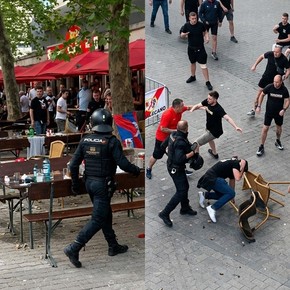 Video: caos y violencia antes de la final Rayo Vallecano - Crystal Palace