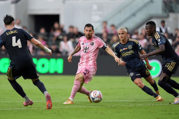  Lionel Messi contra Philadelphia Union (AP).