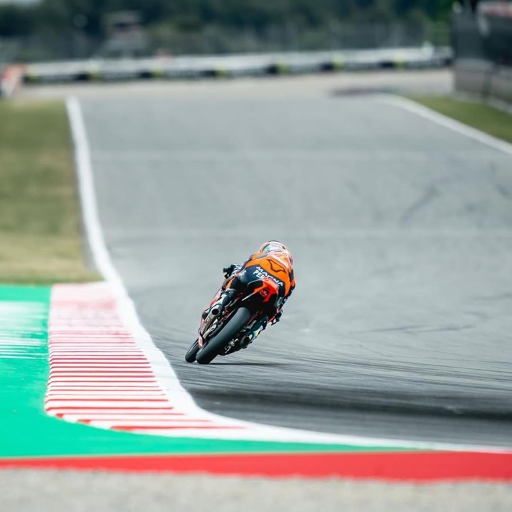 Perrone en el Gran Premio de Barcelona. (@valentinperrone73 en Instagram)
