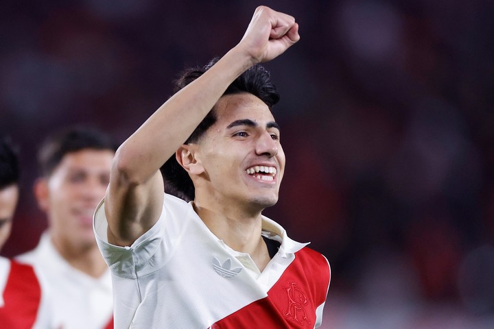 Así lo festejó el chico (EFE).
