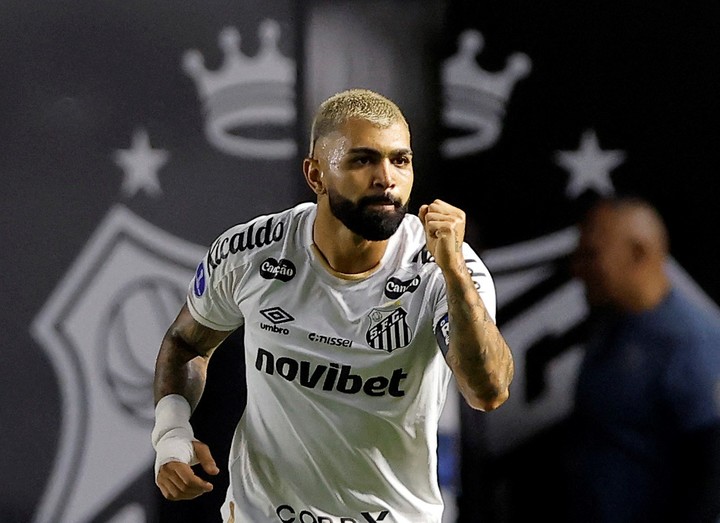 Gabigol, figura del Santos (REUTERS).