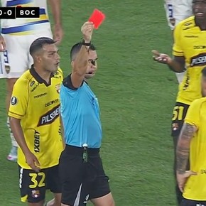 Video: la jugada por la que Milton Céliz fue expulsado en Barcelona vs Boca Juniors