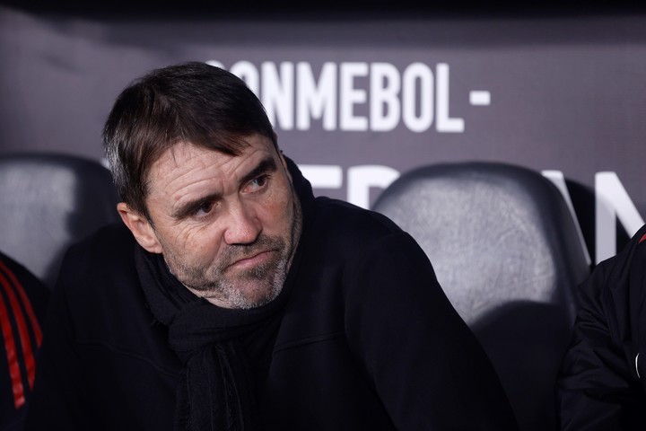 Chacho, entrenador de River. EFE/ Juan Ignacio Roncoroni