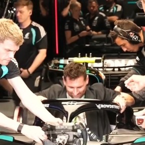 Invitado de lujo: Lionel Messi estuvo presente en el GP de Miami de la Fórmula 1