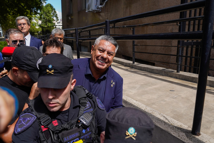 Chiqui Tapia cuando fue a declarar a Tribunales (Maxi Failla). 