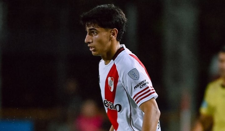 Lucas Silva, pibe de River. Foto: prensa River.