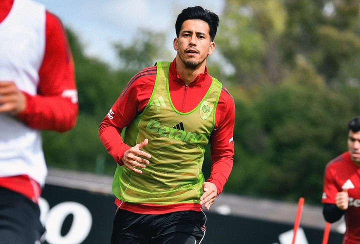 Maxi Meza, cerca de volver a las canchas. Prensa River.