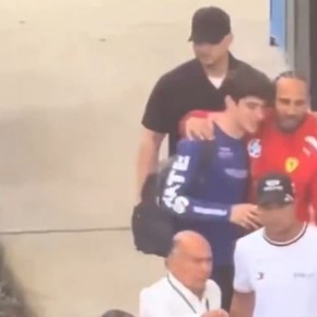 Video: el abrazo entre Colapinto y Hamilton tras su encontronazo en el GP de Miami