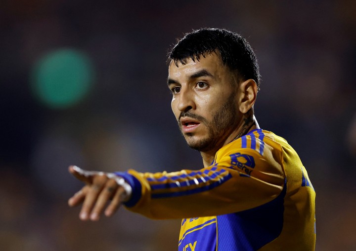 Ángel Correa en Tigres. REUTERS/Daniel Becerril