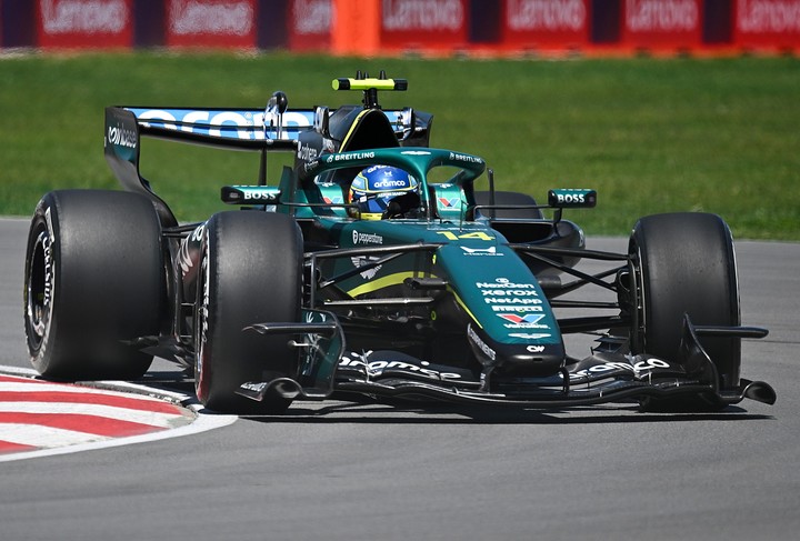 Alonso venía haciendo una buena SQ1 (Graham Hughes/The Canadian Press via AP).