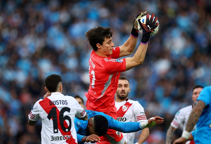 Beltrán, de gran semestre en River, irá a la gira (REUTERS/Agustin Marcarian).