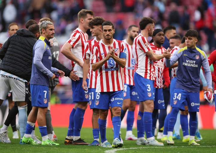 El lamento de los jugadores de Atlético (REUTER). 