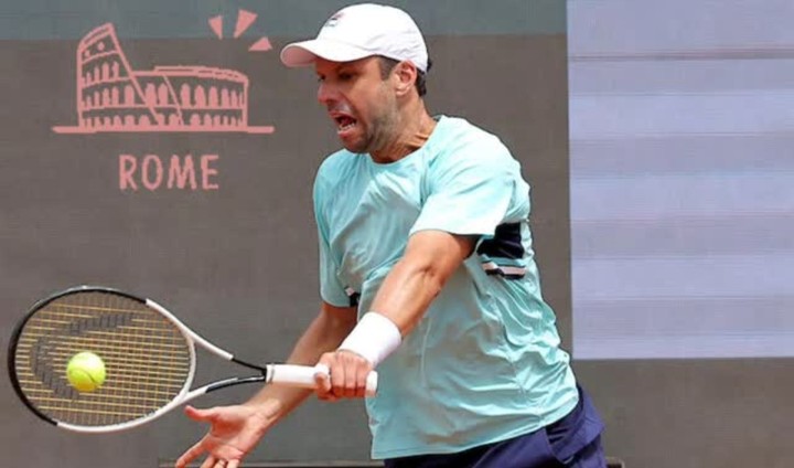 Horacio Zeballos en el Masters 1000 de Roma. (Foto: Prensa Masters 1000 de Roma)
