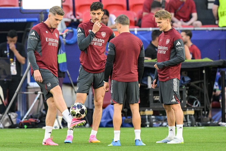 La práctica del Arsenal: Viktor Gyokeres, goleador de los Gunners.