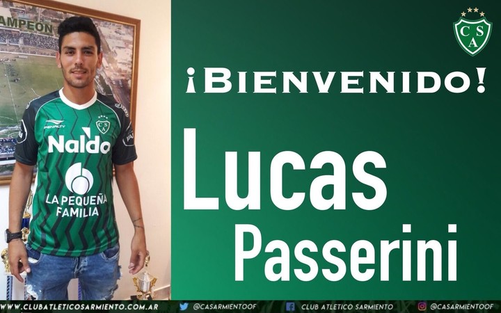 La presentación de Passerini en Sarmiento. (Prensa Sarmiento)