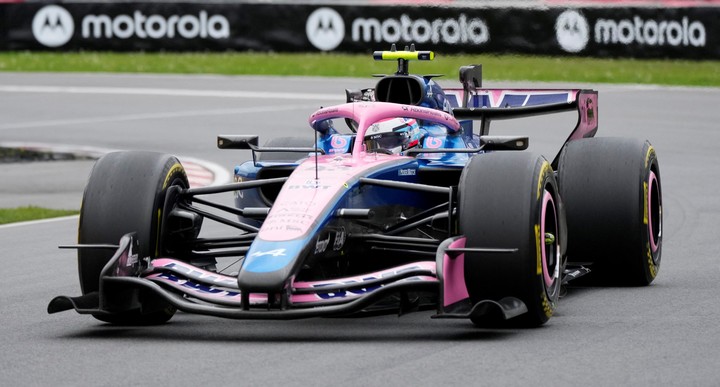 El Alpine de Franco Colapinto, en plena acción durante el GP de Canadá con el que volvió a sumar puntos.
(REUTERS)
