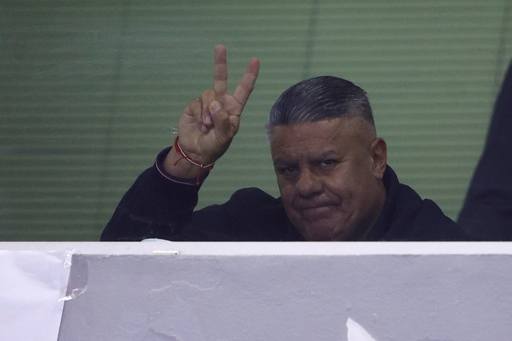 Claudio Fabián Tapia en un palco.