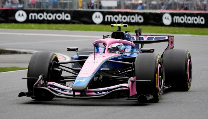 El Alpine de Franco Colapinto, en plena acción durante el GP de Canadá con el que volvió a sumar puntos.
(REUTERS).