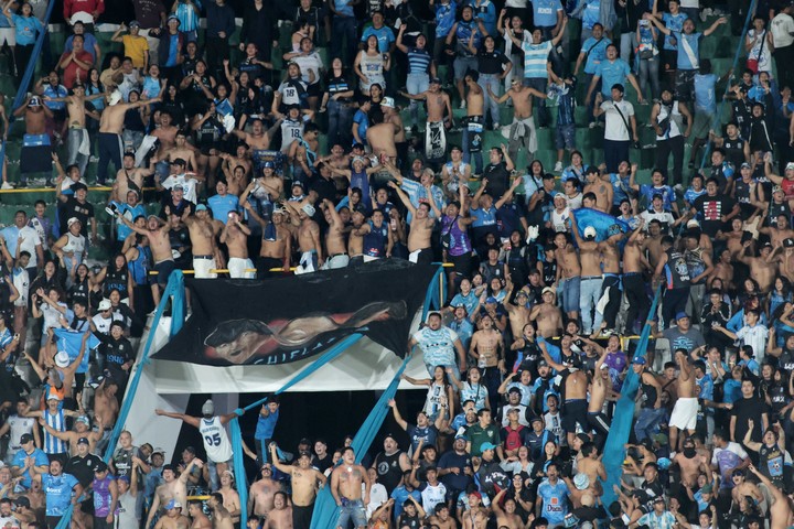 Soccer Football - Recopa Sudamericana - Group H - Blooming v River Plate - Estadio Ramon Tahuichi, Santa Cruz, Bolivia - April 8, 2026
Blooming fans in the stands after the match REUTERS/Ipa Ibanez