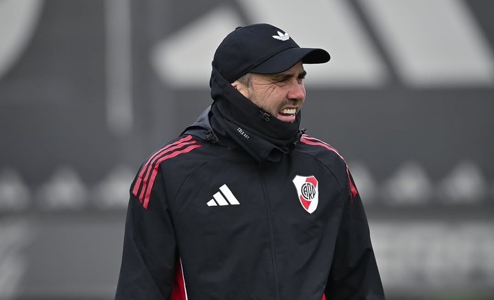Coudet, en el Camp. Foto: prensa River
