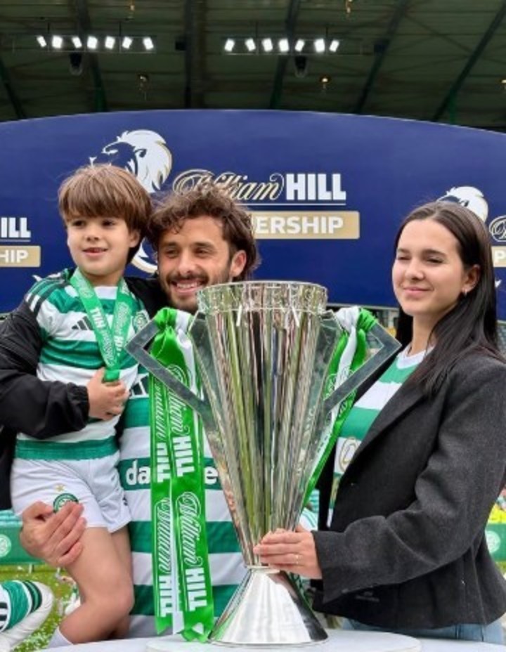 Marcelo Saracchi fue campeón con el Celtic en Escocia (Instagram: @cheloosaracchi).