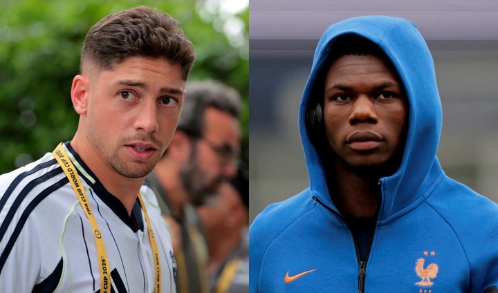 Federico Valverde y Aurelien Tchouameni.