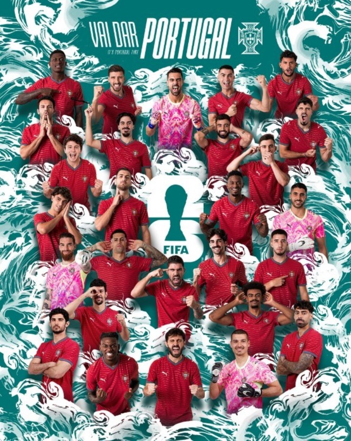 Los convocados de la selección de Portugal (Foto: Prensa Selección de Portugal).