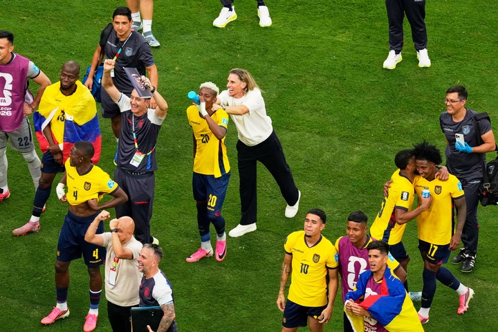 Beccacece festejó a lo grande en Nueva York (AP Photo).