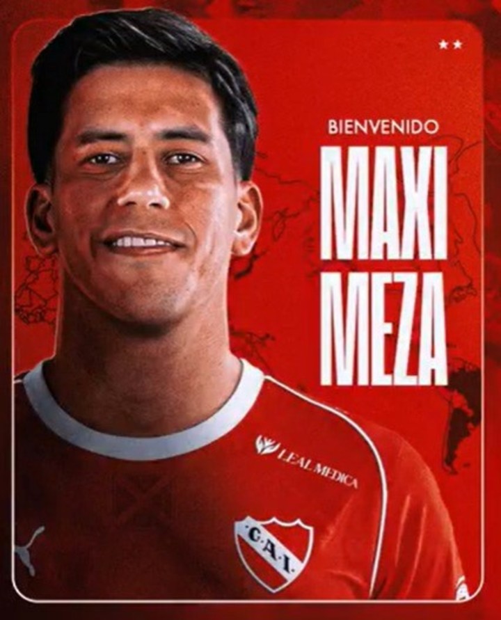 Maxi Meza fue presentado en Independiente.