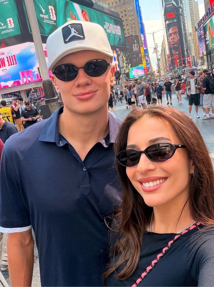 Erling e Isabel en Times Square