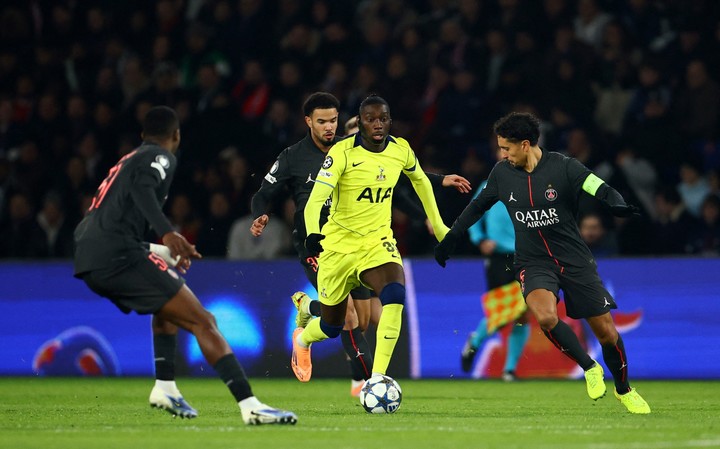 Kolo Muani, en el Tottenham contra el PSG.
REUTERS/Sarah Meyssonnier