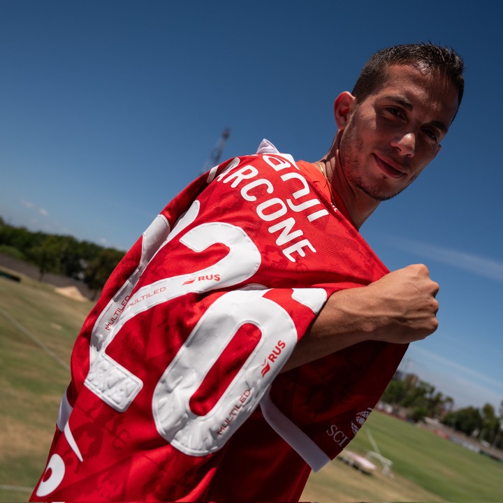 Iván Marcone con la camiseta de Independiente. (@independiente)