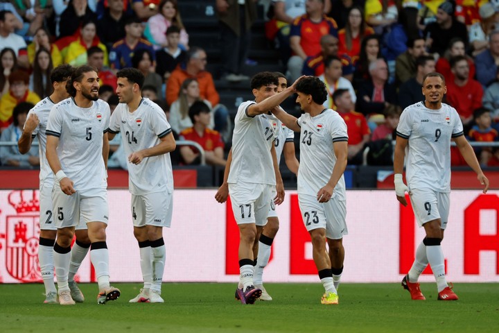 Irak sorprendió con un empate ante España en un amistoso. (EFE/Lavandeira)