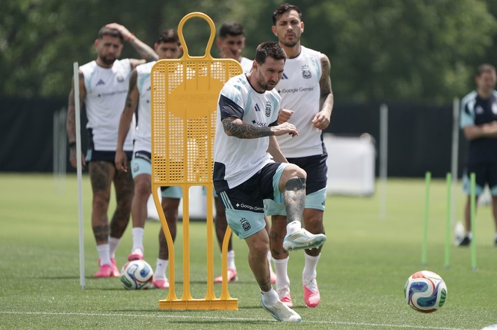 Entrenamiento de la Selección Argentina. (FOTO: Juano Tesone)