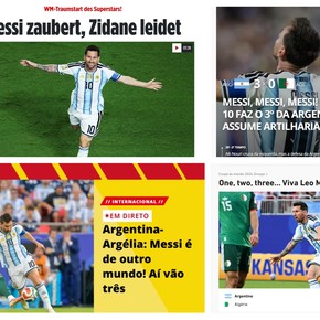 Qué dijo el mundo de Messi tras el triplete a Argelia