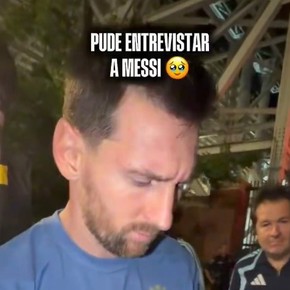 “No sé cómo pero logró verme”: el emotivo gesto de Messi con un periodista