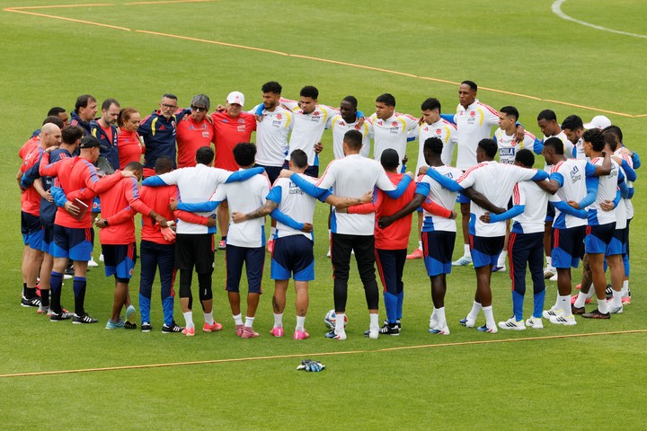 El plantel de Colombia (EFE).