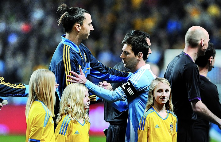 Zlatan elogió a Messi.