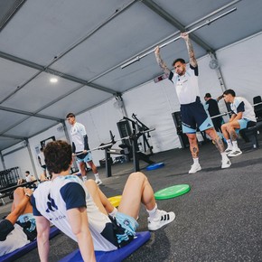 La especial rutina de gym que hizo la Selección en su primer día en Kansas