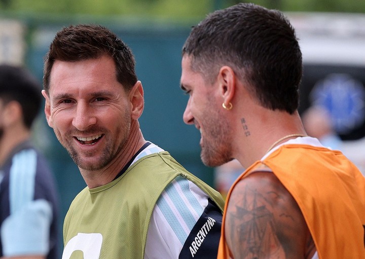Rangnick fue muy elogioso con Messi. (Reuters/William Purnell)