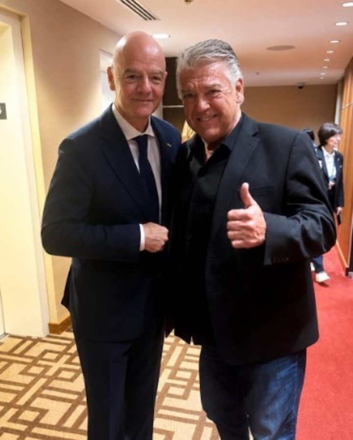 Zelada con Infantino