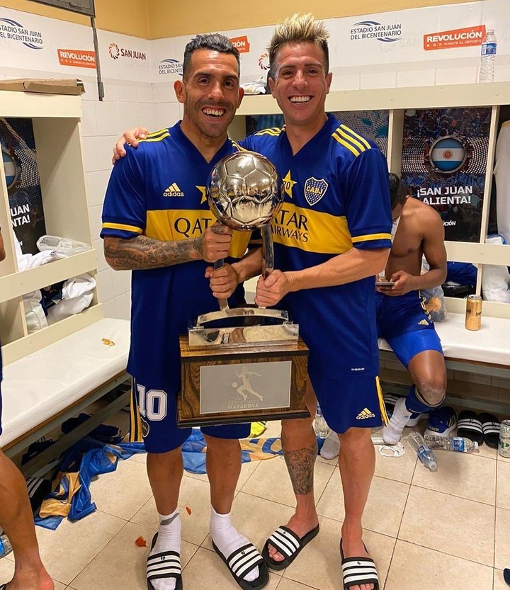 Boca Juniors festejo Copa Diego Maradona Carlos Tevez Julio Buffarini