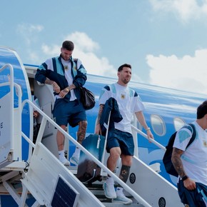 La llegada de la Selección a Dallas